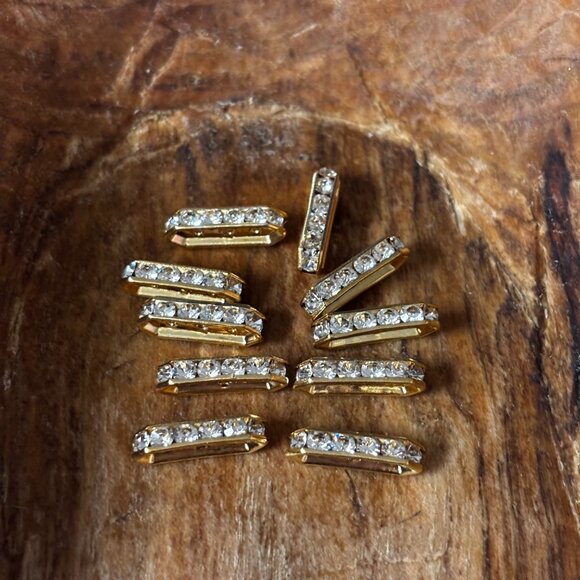 Rhinestone Bead Spacers/Bridges/Rondelle  (Fire Mountain Gems) (9 bags) - Picture 4 of 14